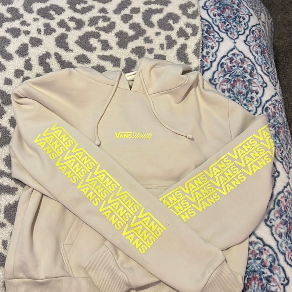 Cream vans hoodie